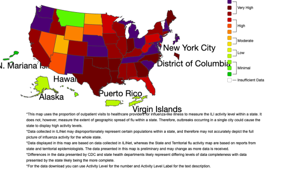 Flu cases are highest in these US states: See the map