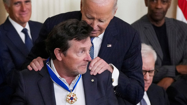Michael J. Fox honored with Presidential Medal of Freedom for Parkinson&rsquo;s research efforts