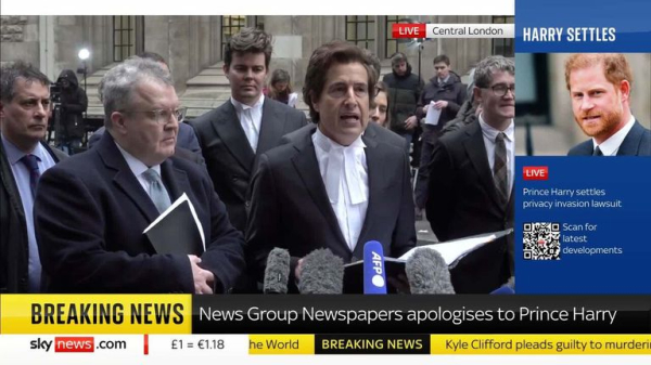 Duke of Sussex settles court case with The Sun's publisher