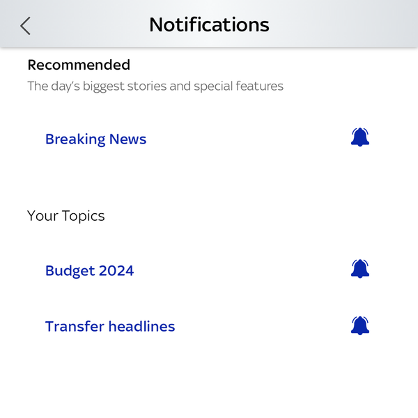 How to pick the stories Sky News sends to your phone: Keep up to date with the news you care about