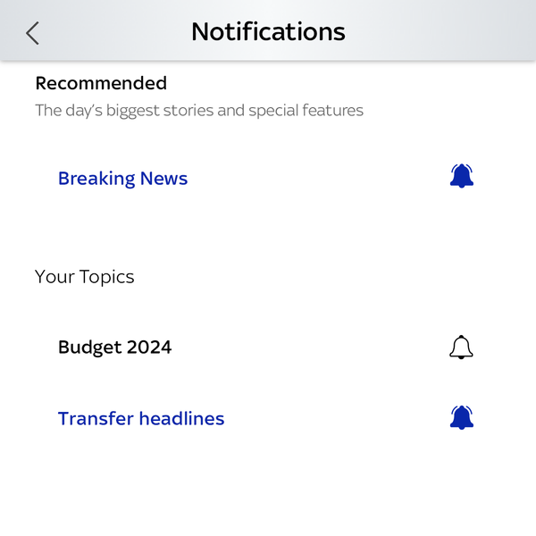 How to pick the stories Sky News sends to your phone: Keep up to date with the news you care about