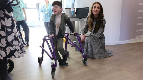 Kate visits children's hospice as she is named patron, following in Diana's footsteps