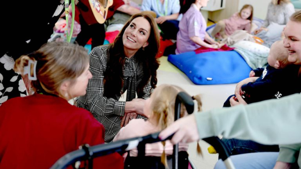 Kate visits children's hospice as she is named patron, following in Diana's footsteps