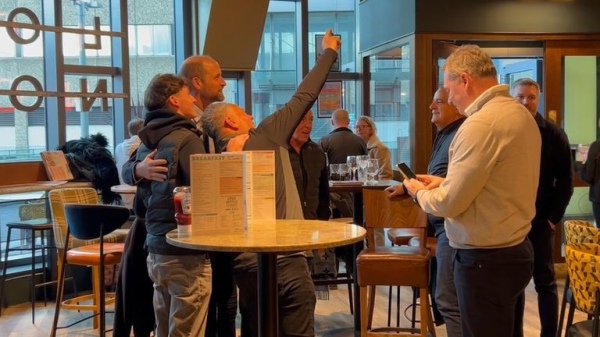 Prince William enjoys pint with fellow Aston Villa fans in Wetherspoons ahead of Everton match