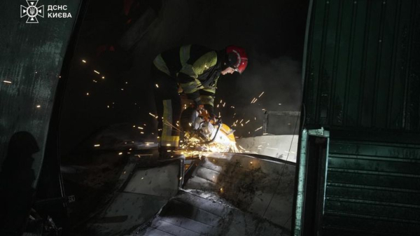 At least one person dead after Russian missile attack starts several fires in Kyiv