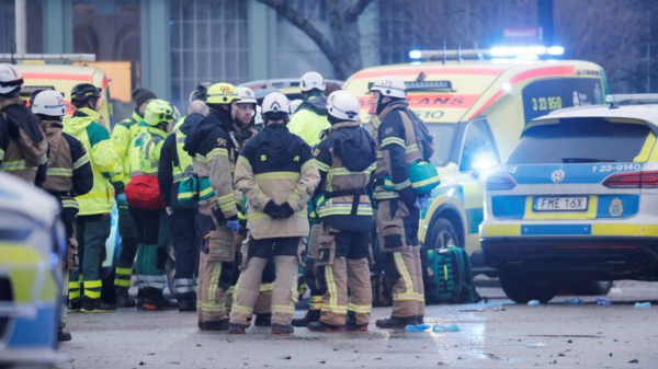 Attacker among around 10 killed in shooting at adult education centre in Sweden