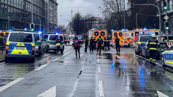 Children among 28 injured as car driven into Munich crowd in 'suspected attack'
