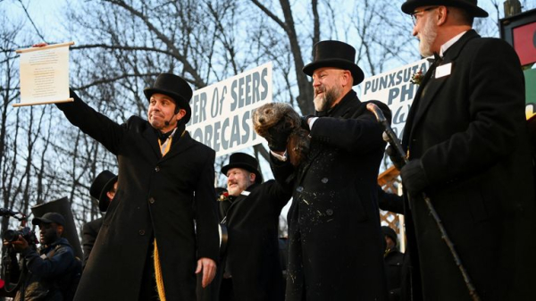 Groundhog Day: Punxsutawney Phil predicts six more weeks of wintry weather