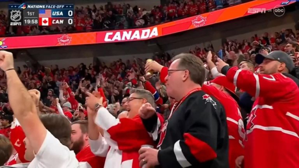 Ice hockey game between USA and Canada has three fights in first nine seconds