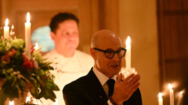 King and Queen joined by the Beckhams, Helen Mirren and Stanley Tucci for black-tie dinner at Highgrove