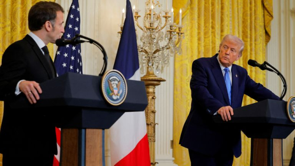 Large bruise on Trump's hand prompts speculation over health - but White House blames 'shaking hands'