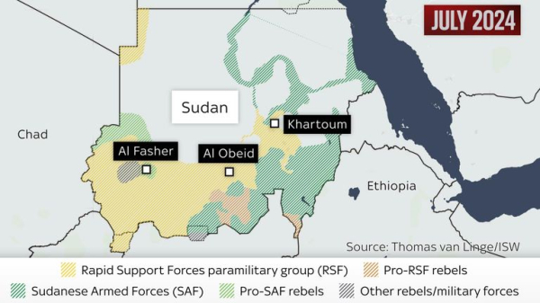 Maps show Sudan conflict's shifting frontlines as SAF regains territory