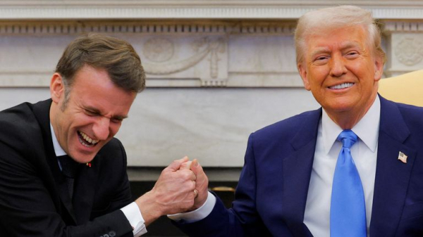 Trump's optimism meets Macron's caution in carefully choreographed dance side-stepping divisions