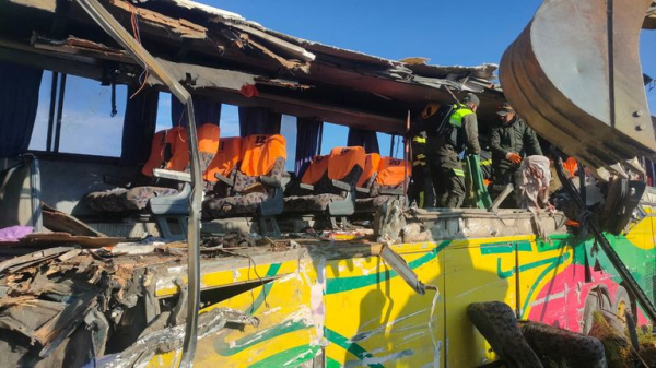 At least 37 people dead and dozens injured in bus crash in Bolivia