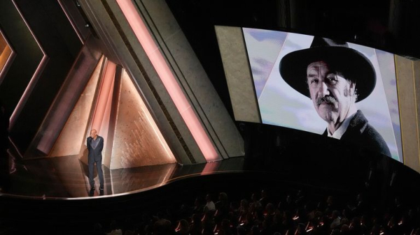 Gene Hackman: Morgan Freeman makes emotional Oscars tribute to 'a giant and a dear friend'