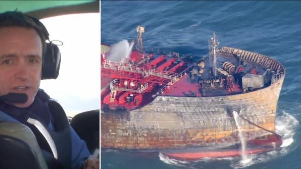 Man arrested on suspicion of manslaughter over North Sea ship collision