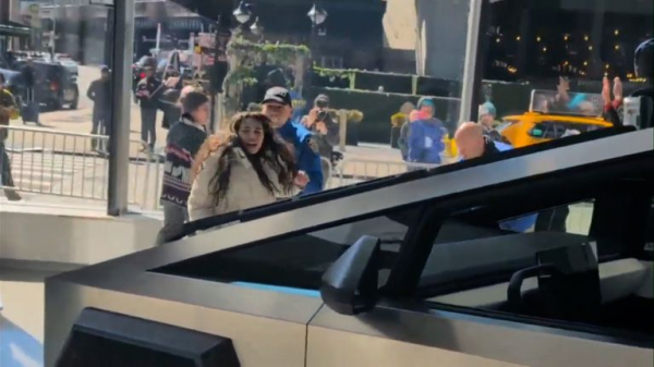 President Trump buys a Tesla in support of 'Elon's baby'