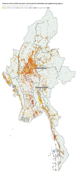 Devastation in Myanmar: how the earthquake has left some areas almost completely destroyed