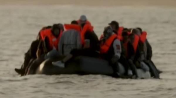 This flimsy dinghy most likely took 50 people to Britain today