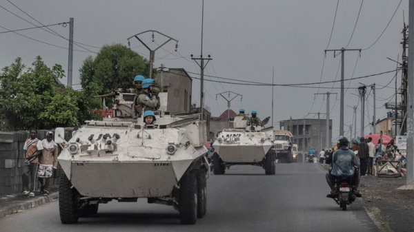 At least 13 foreign peacekeepers killed in Democratic Republic of Congo in clashes with rebels