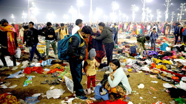 At least 15 people die in New Delhi train station stampede - as thousands head to India's Maha Kumbh festival