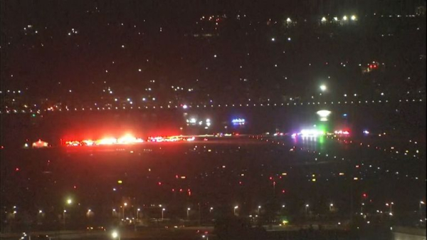 'Both aircraft in the water' after American Airlines plane and military helicopter crash in Washington DC
