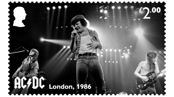 New AC/DC stamps to celebrate 50th anniversary of rock band's debut album High Voltage