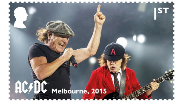 New AC/DC stamps to celebrate 50th anniversary of rock band's debut album High Voltage