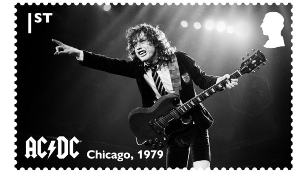 New AC/DC stamps to celebrate 50th anniversary of rock band's debut album High Voltage