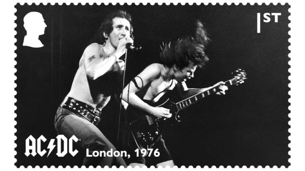 New AC/DC stamps to celebrate 50th anniversary of rock band's debut album High Voltage