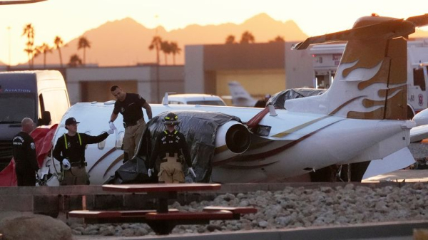 Pilot killed as Motley Crue frontman's jet crashes at Arizona airport