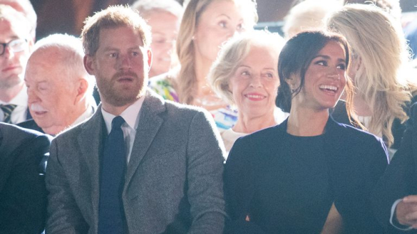 Prince Harry and Meghan cheer as Team UK walks onto Invictus Games opening ceremony stage